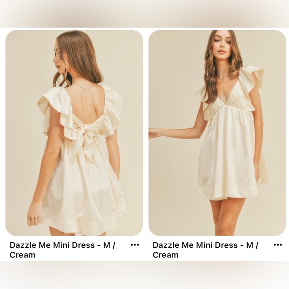 Size small off-white ruffle dress